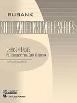 Peter Iljitsch Tschaikowsky Notenblätter Chanson triste for 4 Flutes