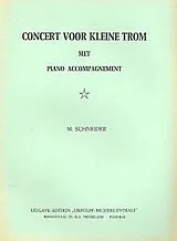Martin Schneider Notenblätter Concert voor kleine trom