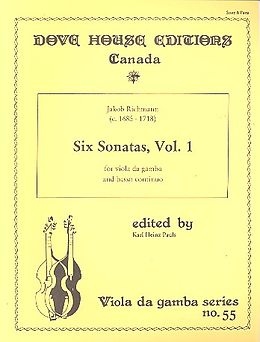 Jakob Richmann Notenblätter 6 Sonatas vol.1 (nos.1-2)