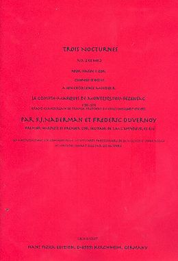 Francois Joseph Naderman-Schuecker Notenblätter Nocturnes Nr.2 und Nr.3