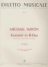 Johann Michael Haydn Notenblätter Konzert B-Dur für Violine, Streicher und Cembalo