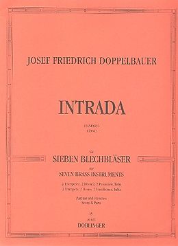Josef Friedrich Doppelbauer Notenblätter INTRADA (FANFARE 1986)