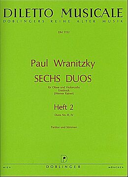 Paul Wranitzky Notenblätter 6 Duos Band 2 (Nr.3-4)