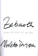Violeta Dinescu Notenblätter Zebaoth für Bariton und 2 Orgeln