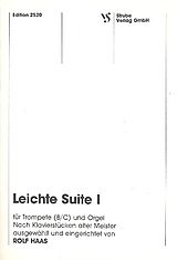 Rolf Haas Notenblätter Leichte Suite Nr.1 für Trompete