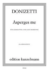 Gaetano Donizetti Notenblätter Asprges me