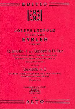 Joseph von Eybler Notenblätter Quintett D-Dur Nr.1 (oder Sextett)