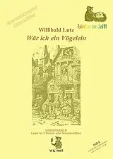  Notenblätter WAER ICH EIN VOEGELEIN LIEDER