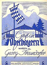Georg Freundorfer Notenblätter Gruss an Oberbayern