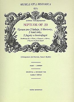 Ludwig van Beethoven Notenblätter Septett op.20 für 2 Oboen