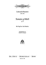 Leberecht Baumert Notenblätter Sonate g-Moll op.50