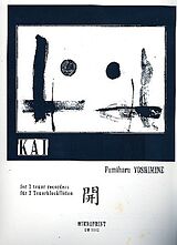 Fumiharu Yoshimine Notenblätter Kai für 2 Tenorblockflöten