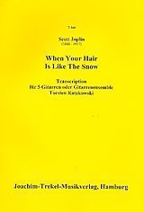Scott Joplin Notenblätter When your Hair is like the Snow