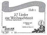  Notenblätter 27 Lieder zur Weihnachtszeit Band 1