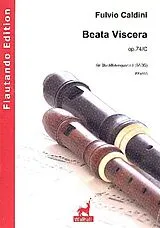 Fulvio Caldini Notenblätter Beata viscera op.74c