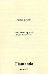 Fulvio Caldini Notenblätter 2 canoni op.42d für