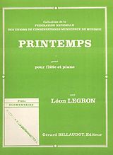 Léon Legron Notenblätter Printemps pour flûte et piano