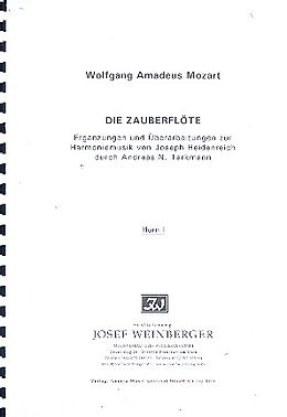 Wolfgang Amadeus Mozart Notenblätter Die Zauberflöte - Ergänzung und Überarbeitung zur Harmoniemusik von Joseph Heide