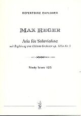 Max Reger Notenblätter Aria op.103a Nr.3 für Solo-Violine