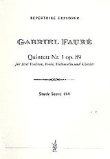 Gabriel Urbain Fauré Notenblätter Quintett Nr.1 op.89