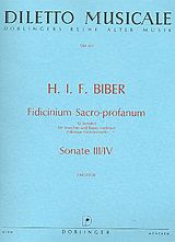 Heinrich Ignaz Franz von Biber Notenblätter 12 SONATEN BAND 2 (NR.3-4)