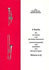  Notenblätter 8 Duette für ein hohes und