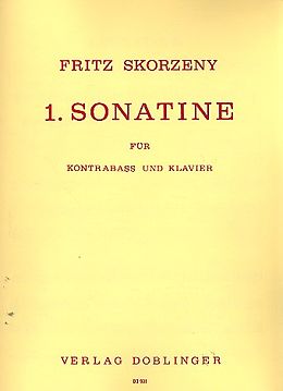 Friedrich Skorzeny Notenblätter Sonatine Nr.1 für Kontrabass und Klavier