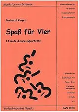 Gerhard Kloyer Notenblätter Spass für Vier