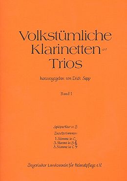  Notenblätter Volkstümliche Klarinettentrios Band 1