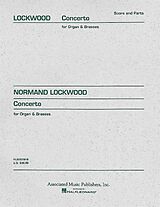 Normand Lockwood Notenblätter CONCERTO FOR ORGAN AND