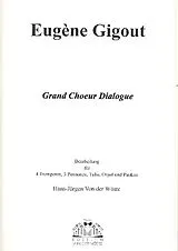 Eugène Gigout Notenblätter Grand Choeur dialogue für 4 Trompeten