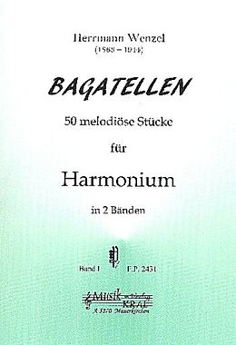 Hermann Wenzel Notenblätter Bagatellen Band 1 50 melodiöse