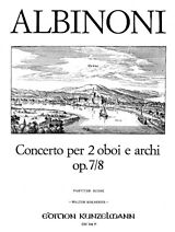 Tomaso Albinoni Notenblätter Konzert D-Dur op.7,8
