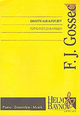 Francois Joseph Gossec Notenblätter Gavotte aus alter Zeit