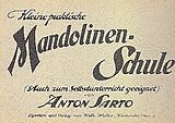Anton Sarto Notenblätter Kleine praktische Mandolinenschule