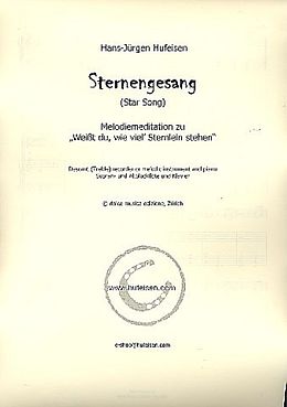 Hans-Jürgen Hufeisen Notenblätter Sternengesang für Blockflöte