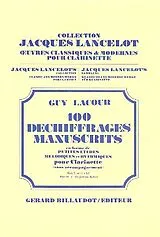 Guy Lacour Notenblätter 100 déchiffrages manuscrits vol.1