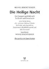 Michael Benedict Bender Notenblätter DIE HEILIGE NACHT EIN