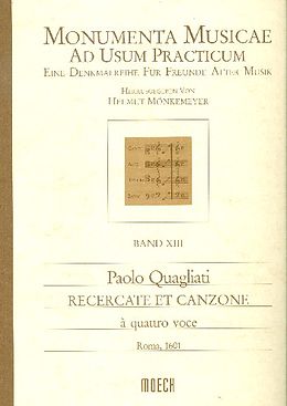 Paolo Quagliati Notenblätter Recertate et canzone