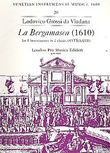 Lodovico Grossi da Viadana Notenblätter La Bergamasca for