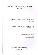 Giovanni Pierluigi da Palestrina Notenblätter Hodie Christus natus est