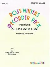  Notenblätter Au clair de la lune