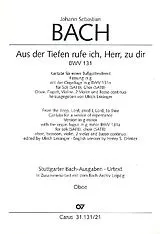 Johann Sebastian Bach Notenblätter Aus der Tiefen rufe ich Herr zu dir