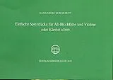 Hans Georg Burghardt Notenblätter Einfache Spielstücke für