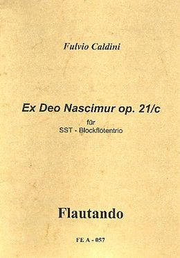 Fulvio Caldini Notenblätter Ex deo nascimur op.21c