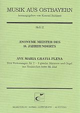  Notenblätter Ave Maria gratia plena