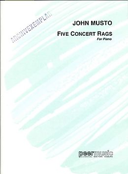 John Musto Notenblätter 5 Concert Rags