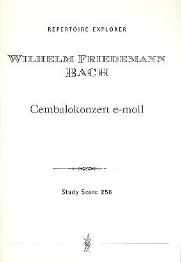 Wilhelm Friedemann Bach Notenblätter Konzert e-Moll für Cembalo