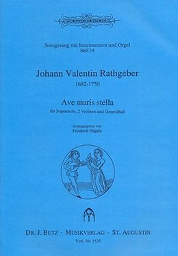 Johann Valentin Rathgeber Notenblätter Ave Maris Stella