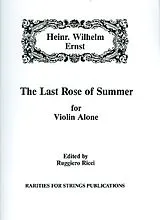 Heinrich Wilhelm Ernst Notenblätter The last Rose of Summer
